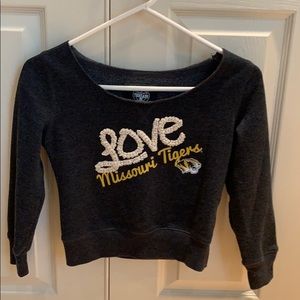 ❌❌Sold❌❌Missouri Tigers cropped sweatshirt